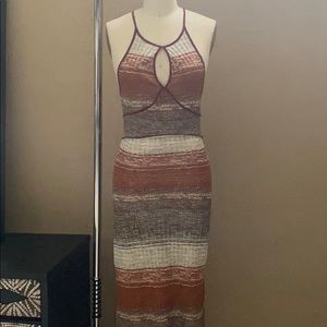 SALE: Free People Orange 70s Knit Maxi Dress